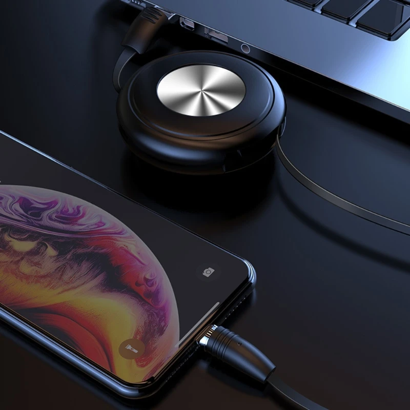 1 Pc Retractable Magnetic Charging Cable Multi-Function Fast For Mirco USB/Type C/i-Product Port | Электроника
