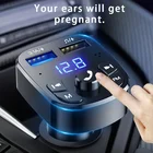 FM-трансмиттер автомобильный с поддержкой Bluetooth 5,0 и двумя USB-портами