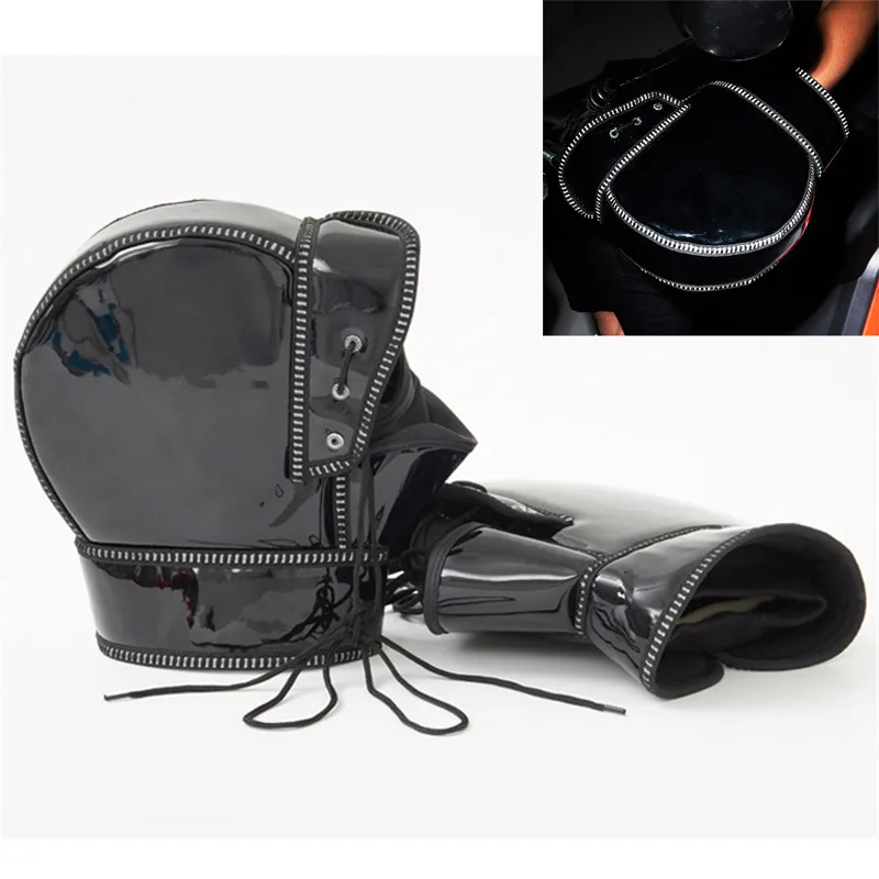 Светоотражающие защитные перчатки на руль мотоцикла зимние плотные