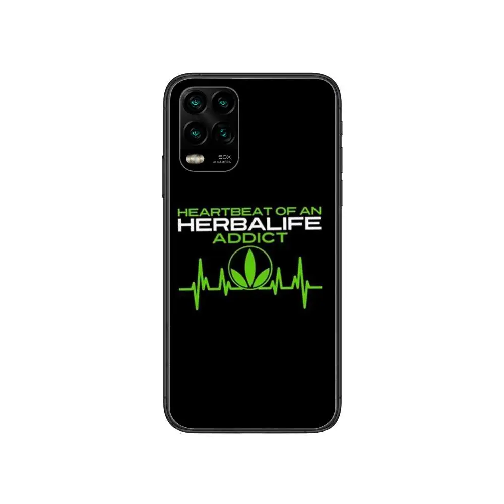 

Herbalife Phone Case Rubber for cartoon Phone Case For XiaoMi Redmi Note 10 9S 8 7 6 5 A Pro T Y1 Anime Black Cover Silicone Bac