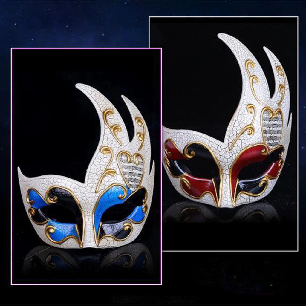 Классическая мужская Маскарадная маска винтажная Венецианская