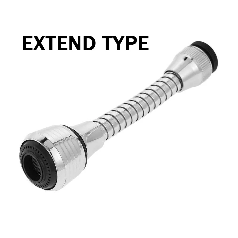 Extend type ZhangJi кухонный кран аэратор 2 режима 360 градусов Регулируемый фильтр для воды диффузор экономии воды распылитель на кран разъем для душа - Цвет: Extend type
