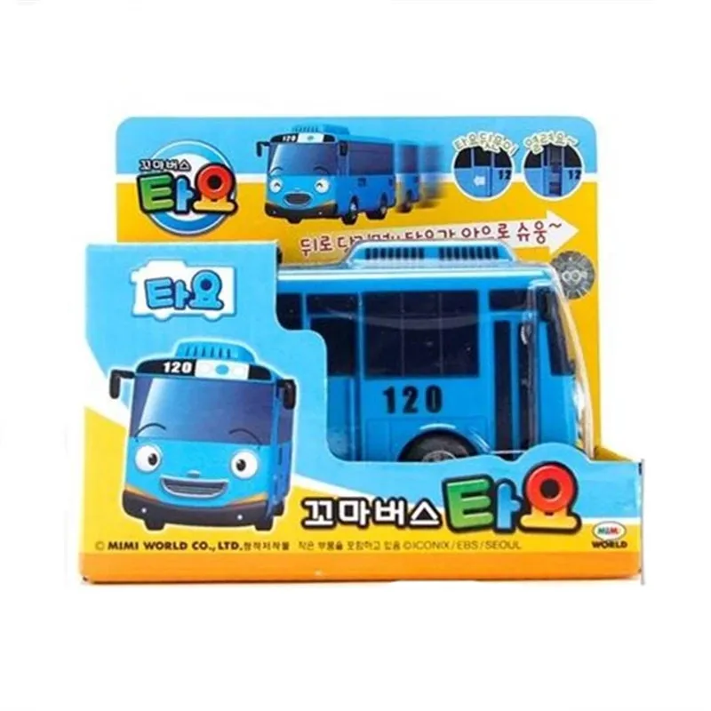 

Hot 1:38 scale model oyuncak car children miniature tayo bus mini plastic baby toy little tayo rani rogi gani bus Christmas gift