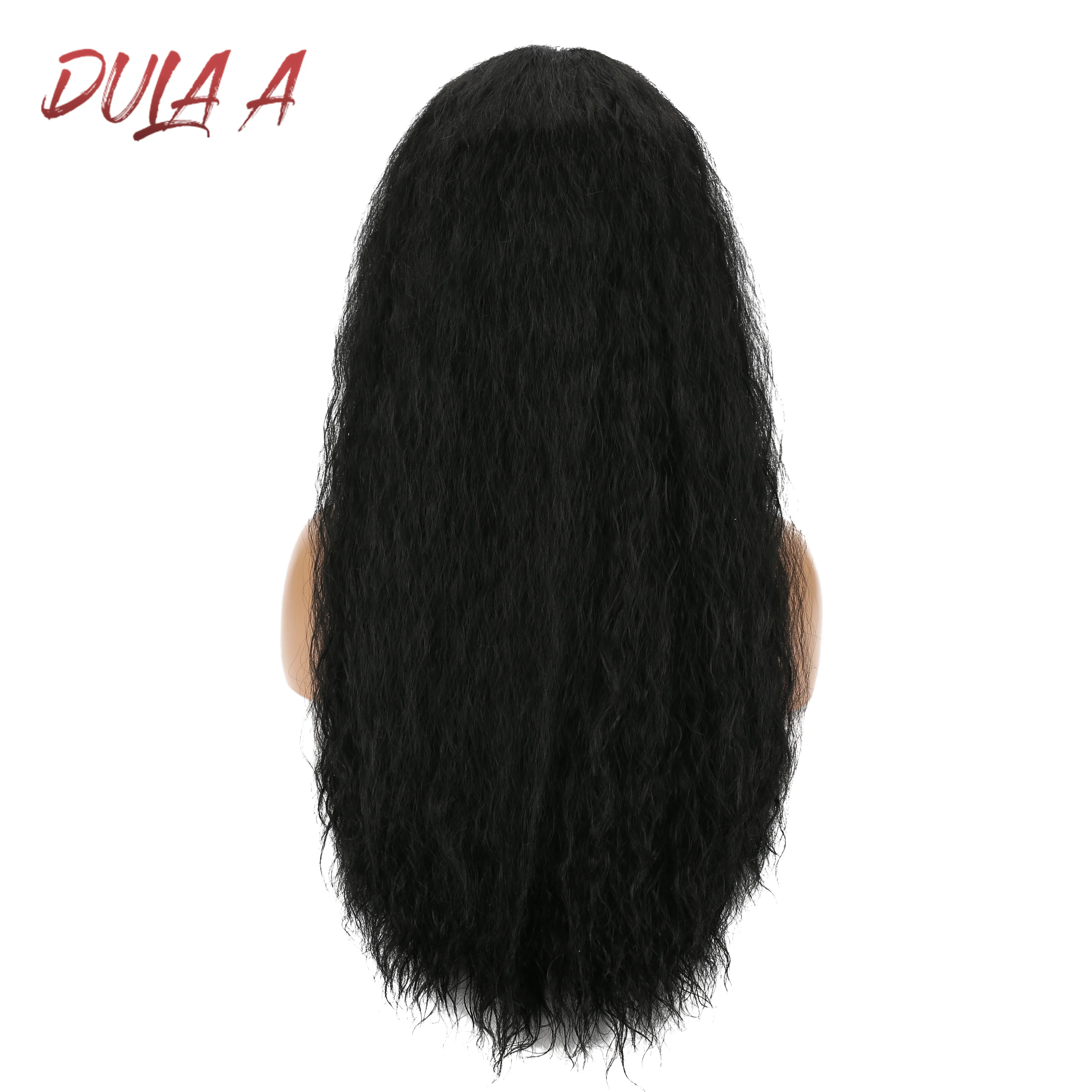 Dula A синтетические кружевные передние парики для черных женщин Yaki прямые длинные