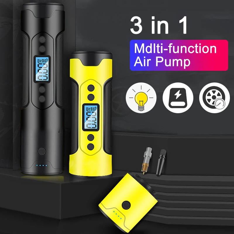 Автомобильный воздушный компрессор мини ручной насос автомобильный