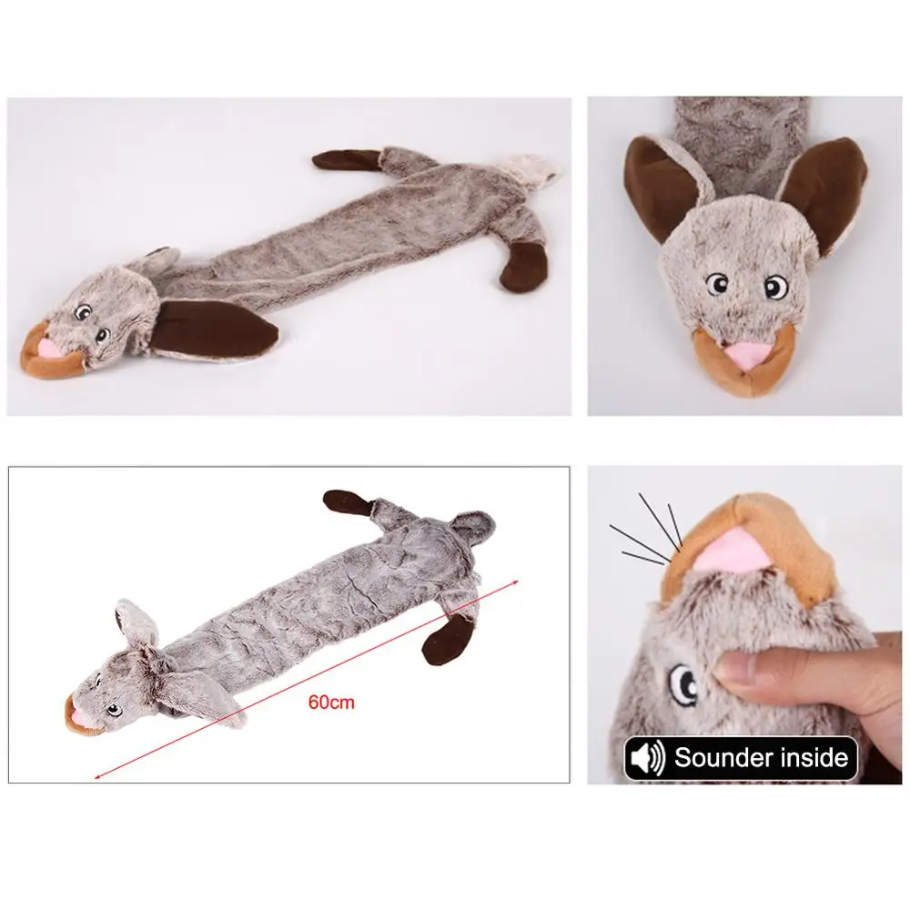 Чудесные плюшевые игрушки писк питомца щенок волк кролик белка енот животных