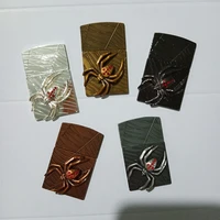 3d creative big spider metal badge diy lighter accessories for zp zorro kerosene lighter to decorate smoking gadgets men gift