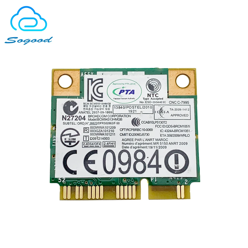 Беспроводная карта Broadcom BCM94313HMGB BCM94313 Wi-Fi Bluetooth 4 0 для Lenovo Thinkpad E49 E130 E135 E330 E335 E430 X131e