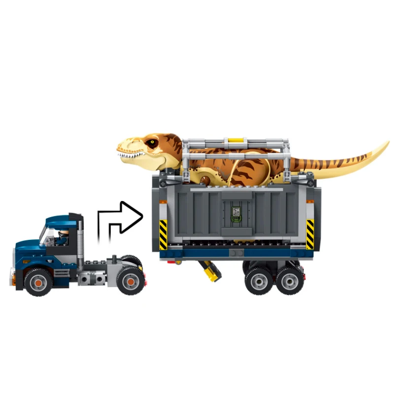 Мир Юрского периода 2 T.Rex транспортный строительный блок 75933 динозавр Юрский manoir