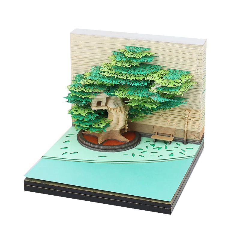 Новое поступление бумажный коврик для заметок Treehouse 3D инновационные домашние