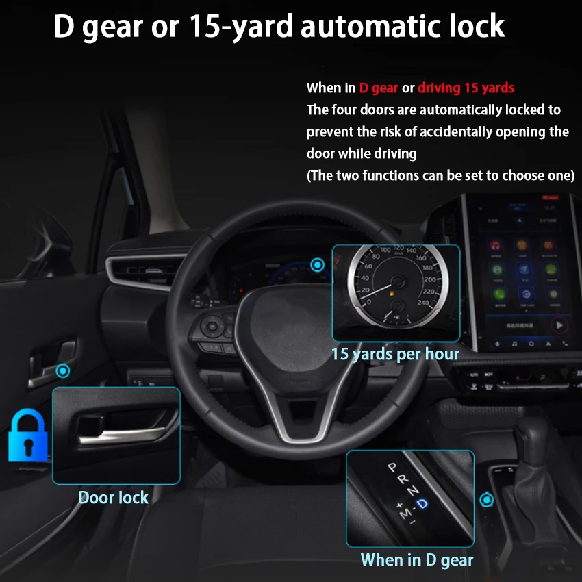 Система блокировки скорости автомобиля OBD модуль подключи и работай для Toyota Land