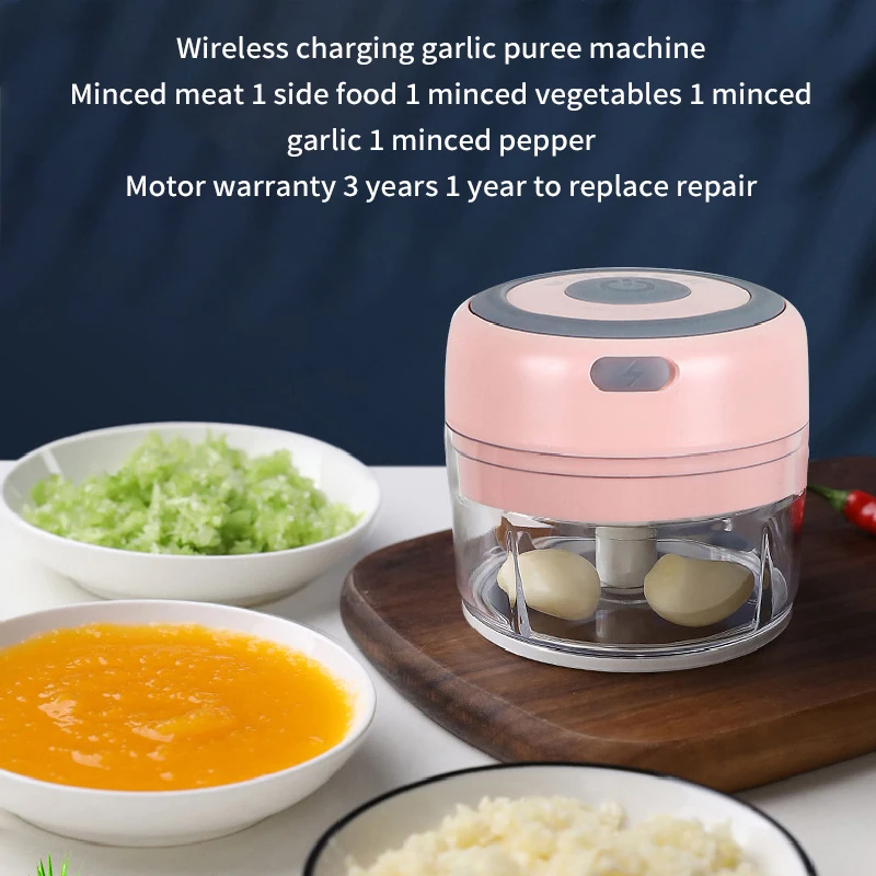 

Baby Food Maker Grinder Electric Mini Food Garlic Vegetable Chopper Crusher Press Nut Meat Fruit Rechargeable Foods Grinder