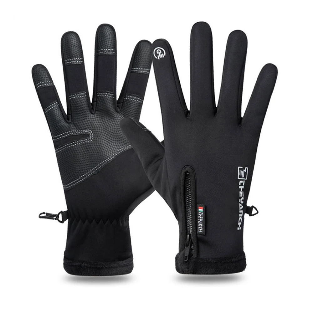 

Man Winter Cycling Gloves Bicycle Warm Touchscreen Full Finger Gloves Women Waterproof Outdoor Bike Skiing Motorcycle Riding New
