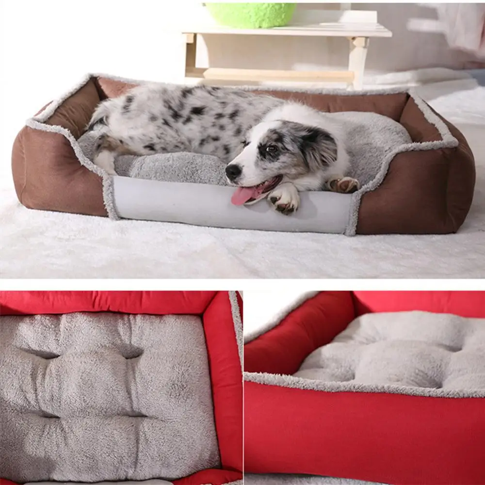 Luxury Kennel Dog House Warm Big Size Pet Dog Bed Mat Sofa Cat Bed for Large Labrador Husky Satsuma Small Teddy Chihuahua
