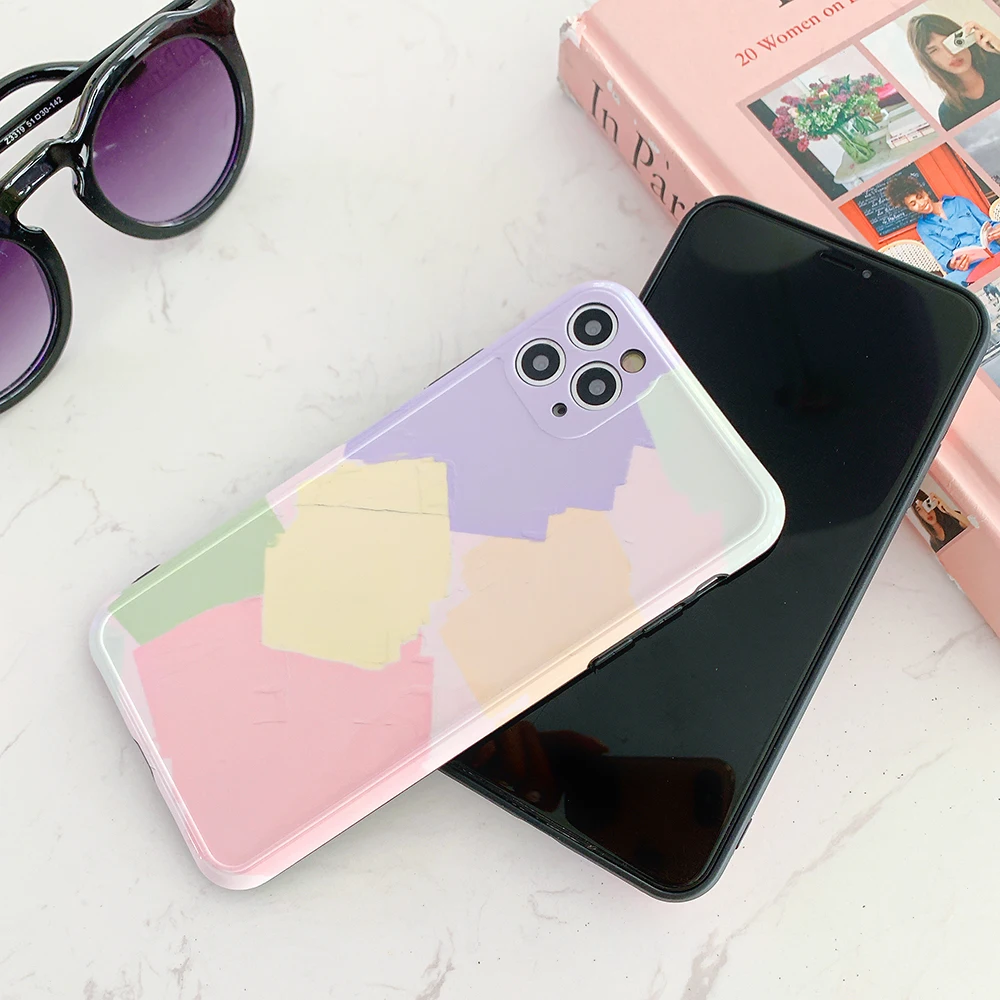 Защитный чехол для телефона с абстрактным геометрическим рисунком iPhone 12 Mini 11 Pro Max