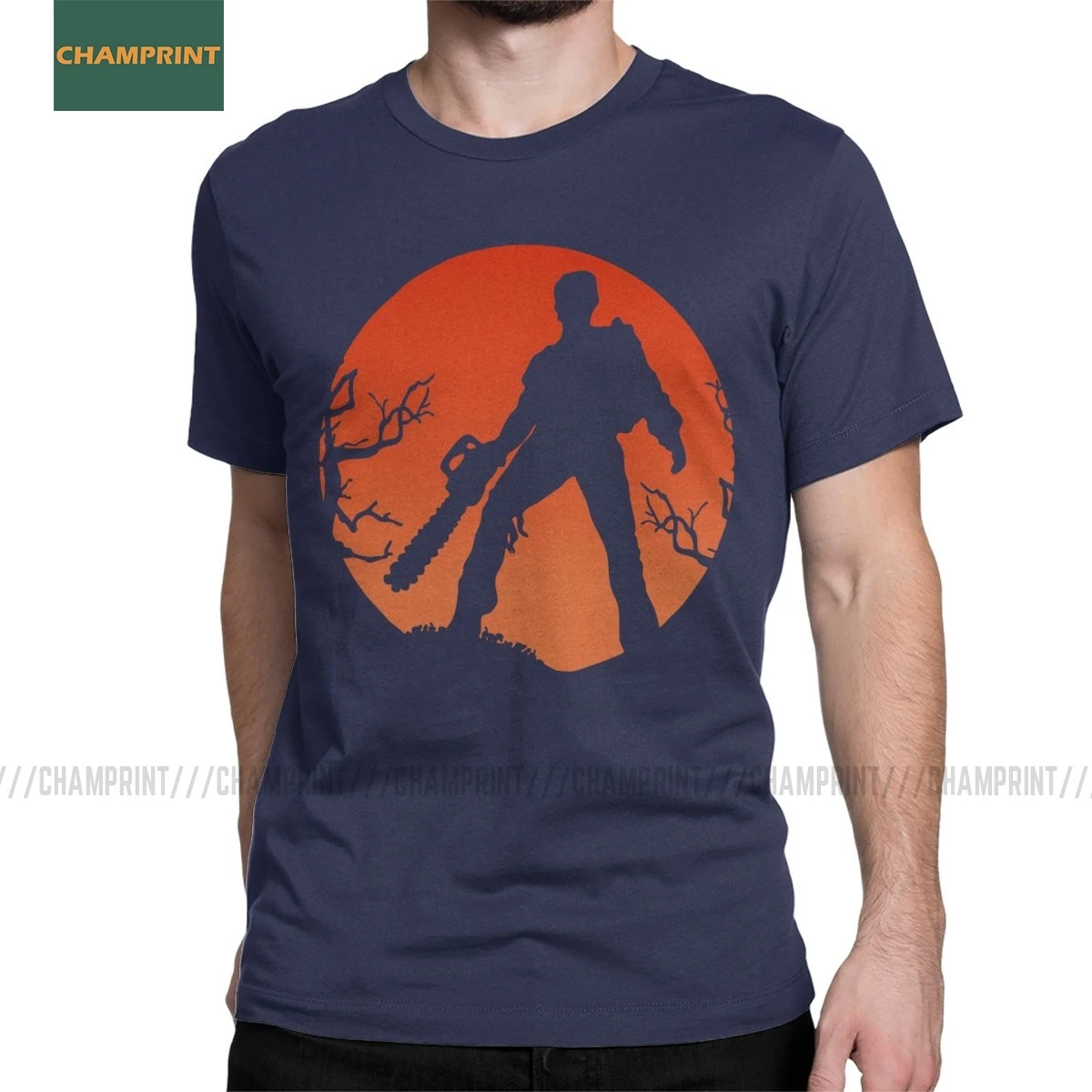 Camiseta divertida de Ash Vs The Evil Dead para hombres, camisetas de algodón de la película de terror, camiseta de manga corta de Bruce, ropa de talla grande