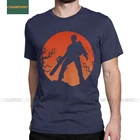 Мужская хлопковая футболка с коротким рукавом, с принтом из фильма ужасов, Брюса Кэмпбелла, смешная футболка с принтом 