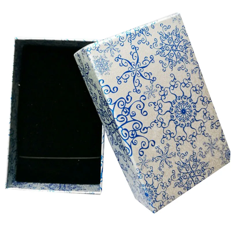 Fashion Blue and White China Ring Box Earring Packaging Necklace Packing Jewelry Set Gift 50pcs/lot Jewellery Organizer box | Украшения и