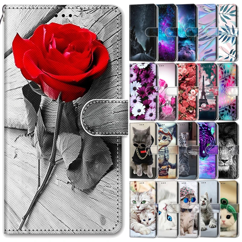

Leather Wallet Case For Samsung Galaxy A02S EU Flip Cover Funda For SamsungA A 02S A025 SM-A025F Painted Animal Case Phone Bags