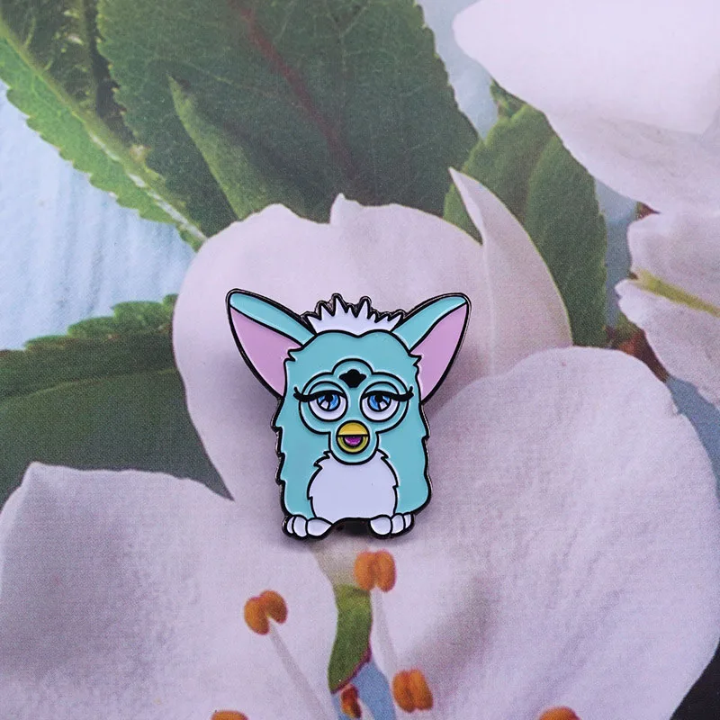 Эмалированная булавка и брошь Furby Vaporwave электрическая игрушка для домашних