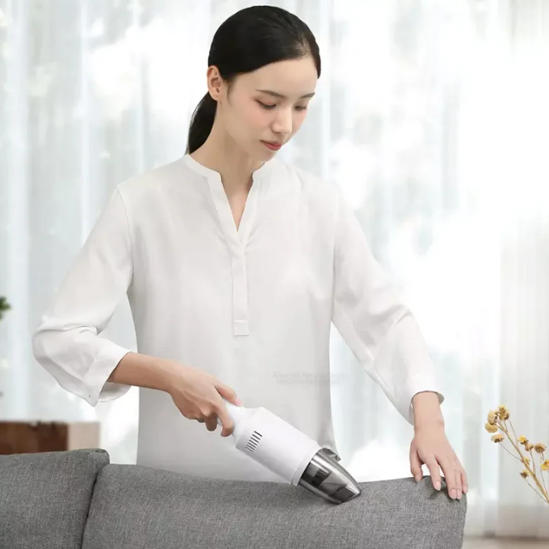 Xiaomi Mijia Shunzao пылесос автомобильный беспроводной мини портативный пылеуловитель для домашнего офиса кровать диван Автомобильный Ручной пылесос