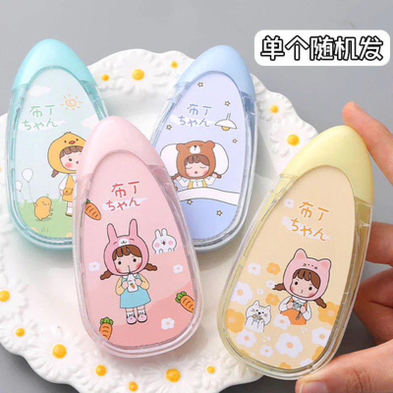 

1pc Lovely Pudding Correction Tape Constantly Bring Ins Japanese Mini Girl Cartoon Heart Students