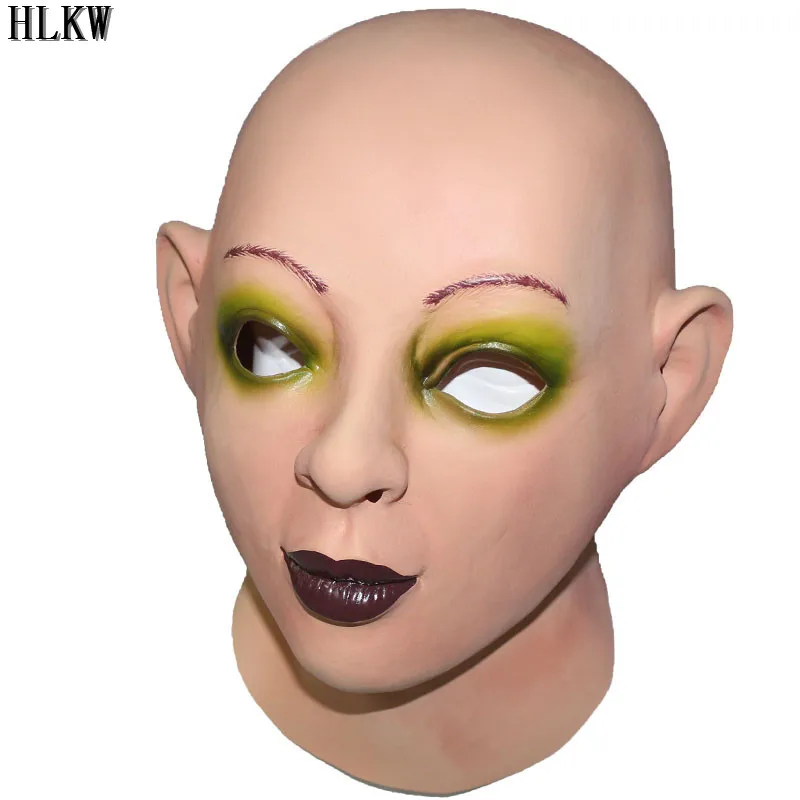 Женская латексная маска на голову сексуальная Реалистичная вечерняя для