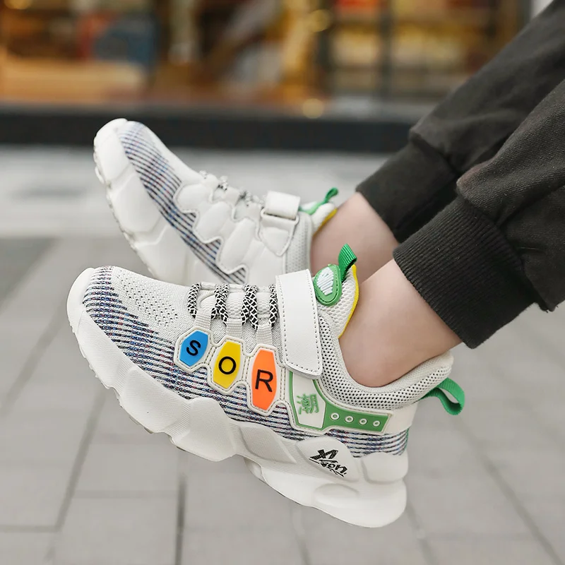

New New Kids Running Sneakers Children Sports Shoes Breathable Mesh Boys Casual Walking Outdoor Lightweight Girls boys Shoes