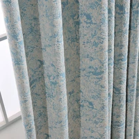 european style high grade chenille mixed color jacquard thickened finished living room bedroom blackout curtains