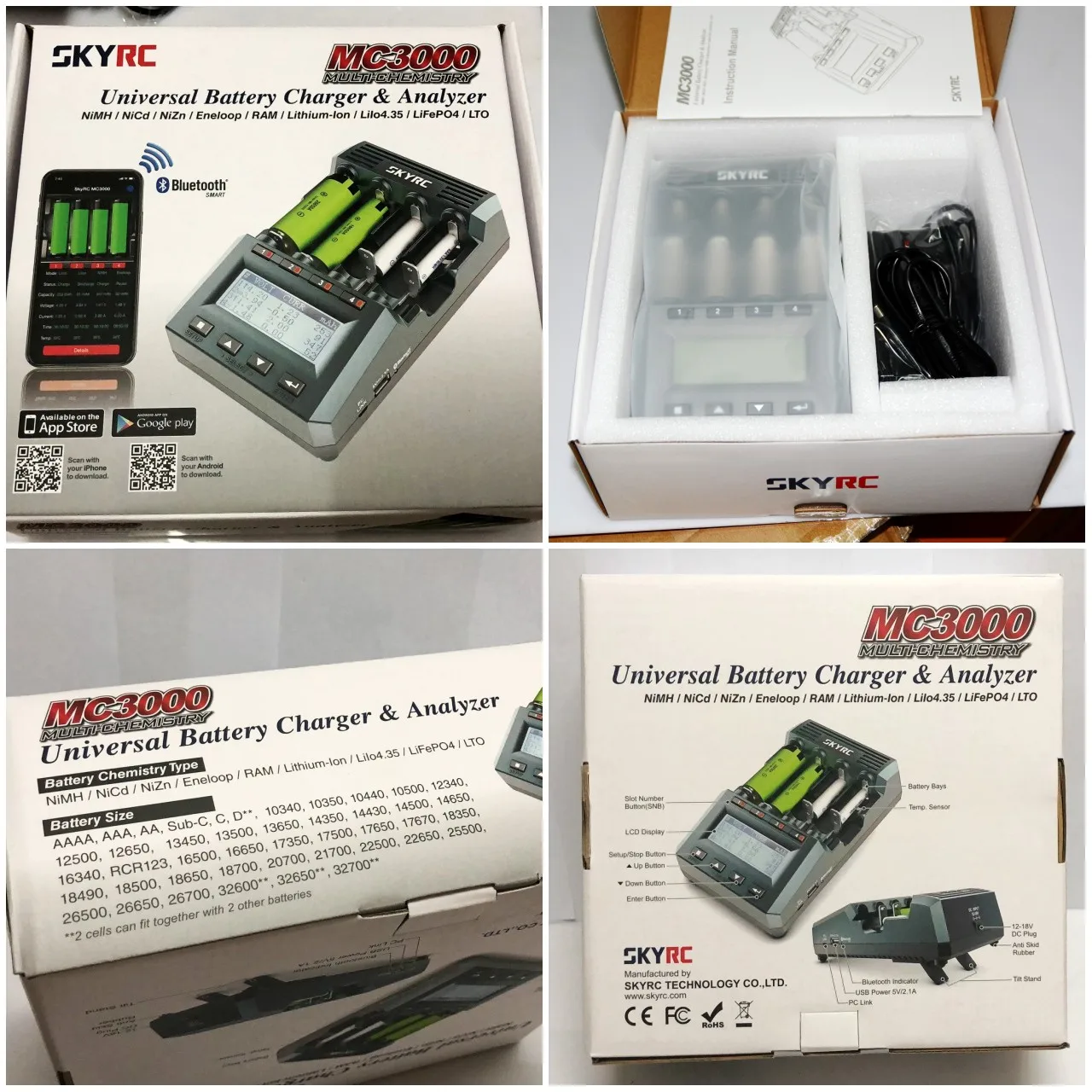 Зарядное устройство Skyrc MC3000 с Bluetooth и умным приложением управление через ПК