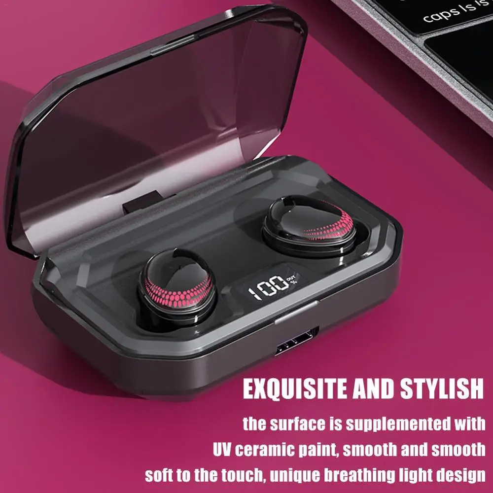 X10 Mini TWS Bluetooth 5 0 наушники со светодиодным индикатором и сенсорной кнопкой 3000 мА/ч