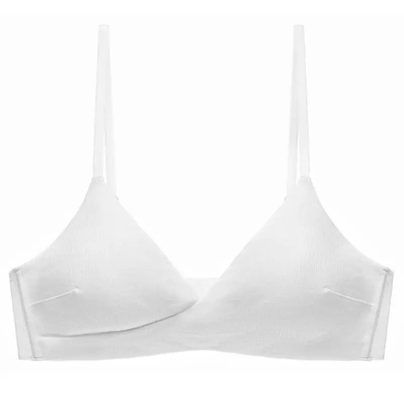 

FITWEE Women Wireless Bra Push Up Triangle Cup Bralette Modal Cotton Top Sexy Comfort Soft Underwear Solid Color Brassiere