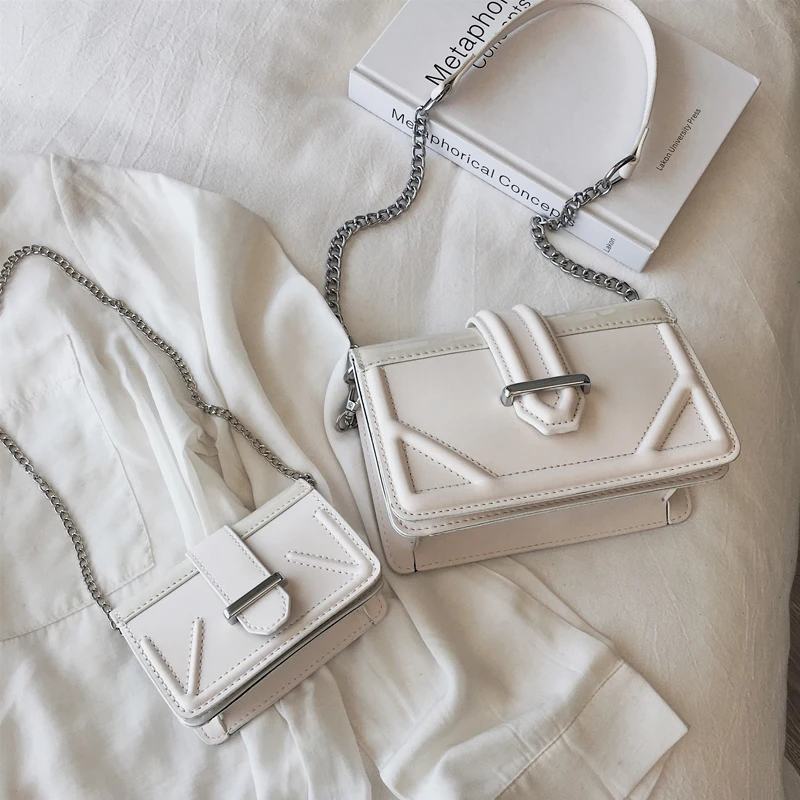 Элегантная женская мини квадратная сумка с клапаном 2019 летняя новая