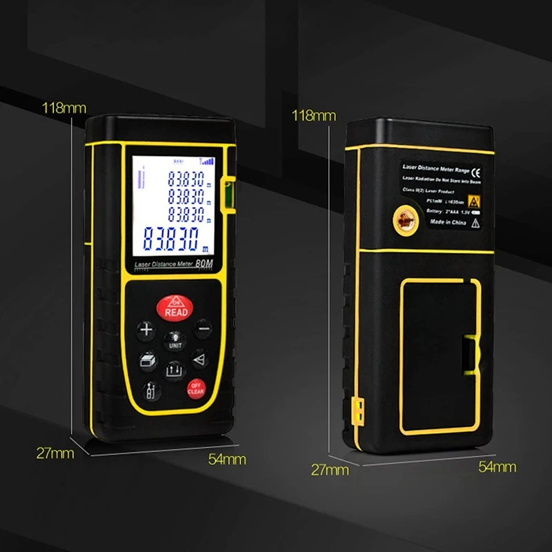 Промо акция! Профессиональный дальномер для измерения расстояния 262Ft/80M ручной