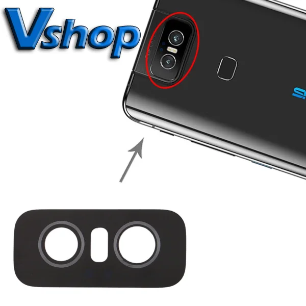 Объектив задней камеры для Asus Zenfone 6 ZS630KL l01WD крышка объектива запасные части