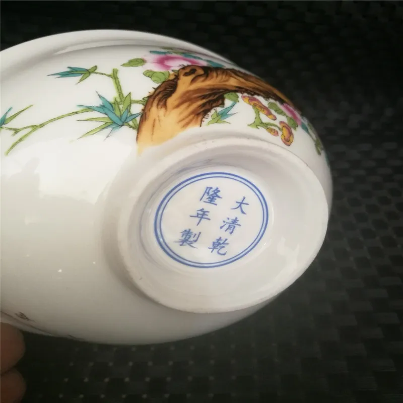 China Old Porcelain Pastel Bowl Plum Blossoms And Poems | Дом и сад