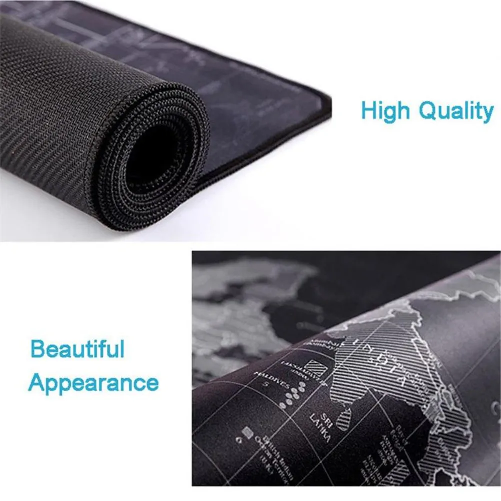 Коврик для мыши с картой мира резиновый коврик компьютерной офисный Настольный