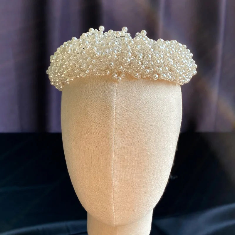 Ободок для волос с жемчужинами и свадебный аксессуар | Украшения аксессуары