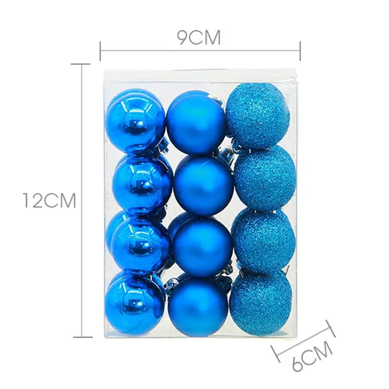 

24pcs/12pcs wedding decoration Navidad Christmas Tree Ornaments Christmas Ball Gift Ball For Xmas Holiday Decoration