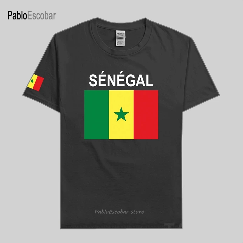 Сенегал SEN для мужчин футболка Майки Нация Команда 100% хлопок одежда Футболки