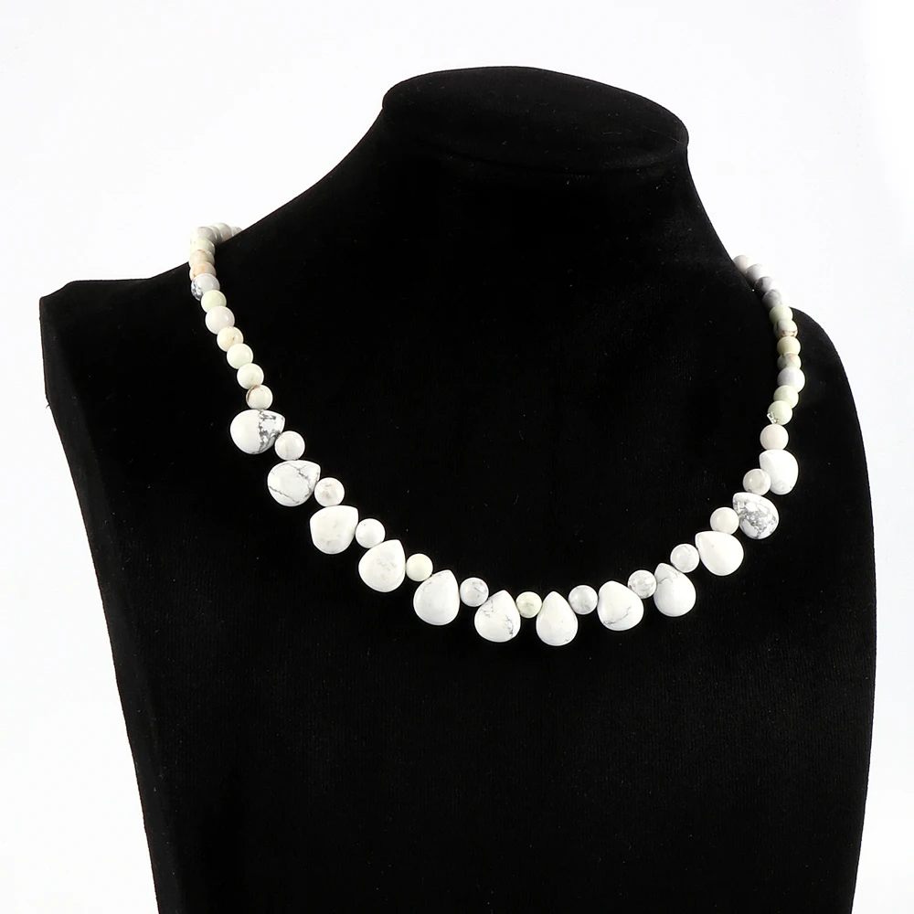 Женский индийский оникс из натурального камня бирюзовое ожерелье с тигром капля