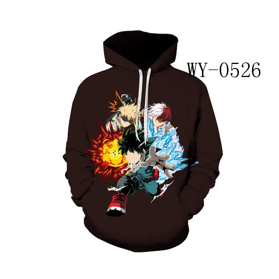 

2021 Cartoon 3D Hoodie Men's and Women's Pullover Sweatshirt Wool coat with hooded top L159