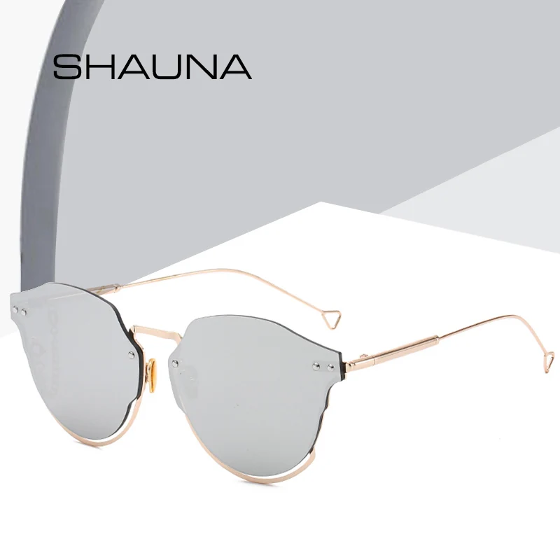 Женские очки shauna, мужские негабаритные полуоправы, солнцезащитные очки пилота, фирменный дизайн, украшение на цепочке, градиентные/зеркальные линзы, очки