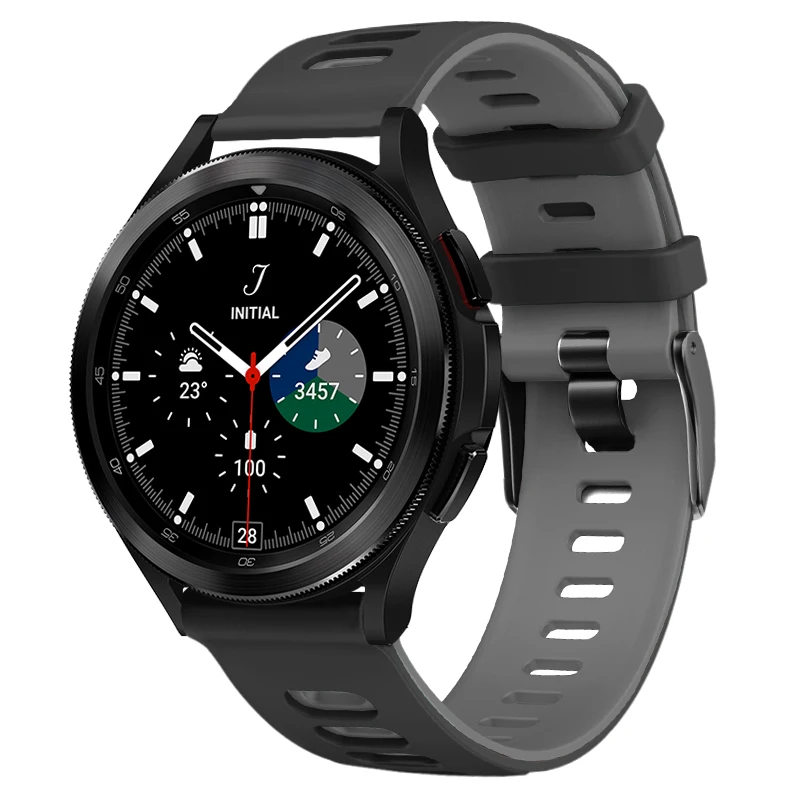 Сменный ремешок для Samsung Galaxy Watch 4 44 мм 40 силиконовый classic 46 42