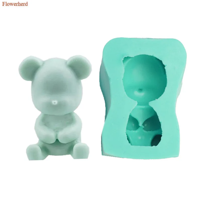 

Симпатичная силиконовая форма в форме игрушки, форма для помадки и торта, форма для мыла ручной работы, инструменты для украшения тортов, «с...