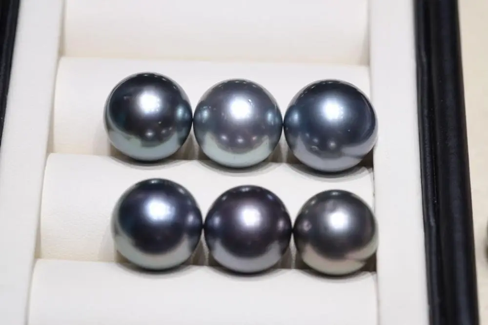 MADALENA SARARA AAA Tahitian морской жемчуг Павлин зеленый внутри черный 8 12 мм Свободный