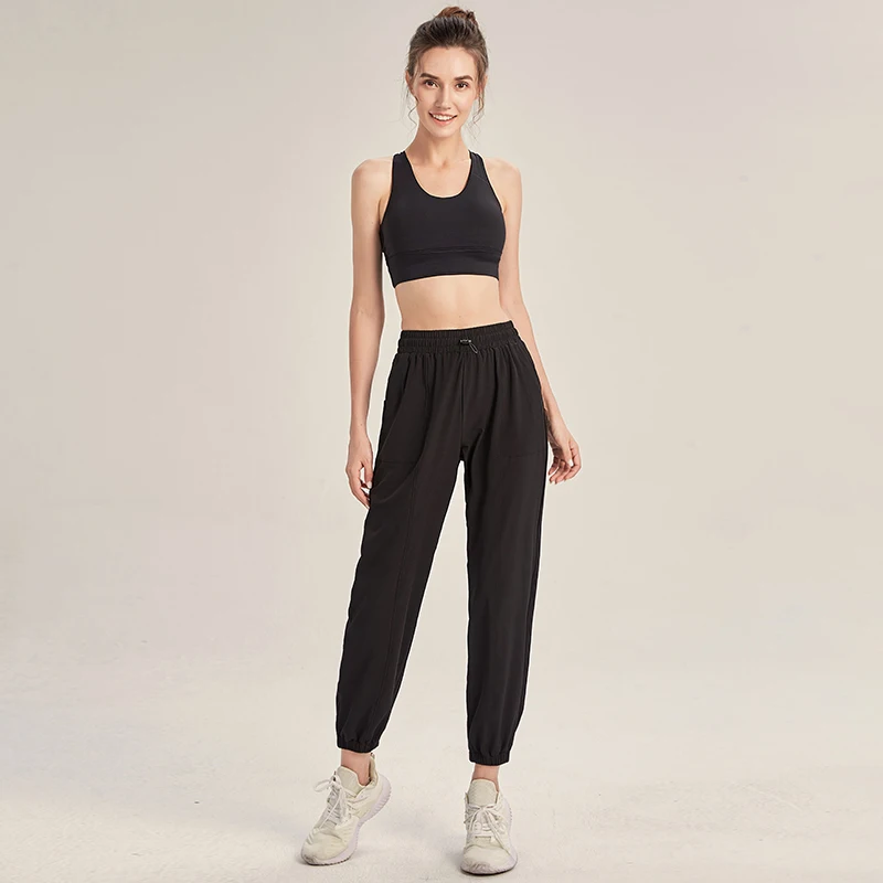 CHRLEISURE свободные спортивные штаны с широкими штанинами тренировочные для женщин