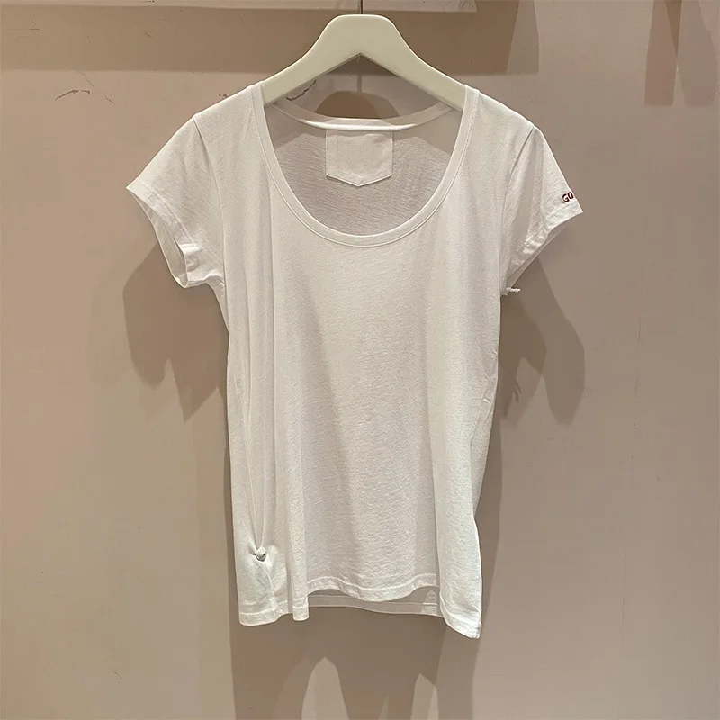 

2021 New Summer High Quality Women T-shirt Cotton Loose Fashion Ladies Tee Solid Color Casual Elegant Female Tops T1009