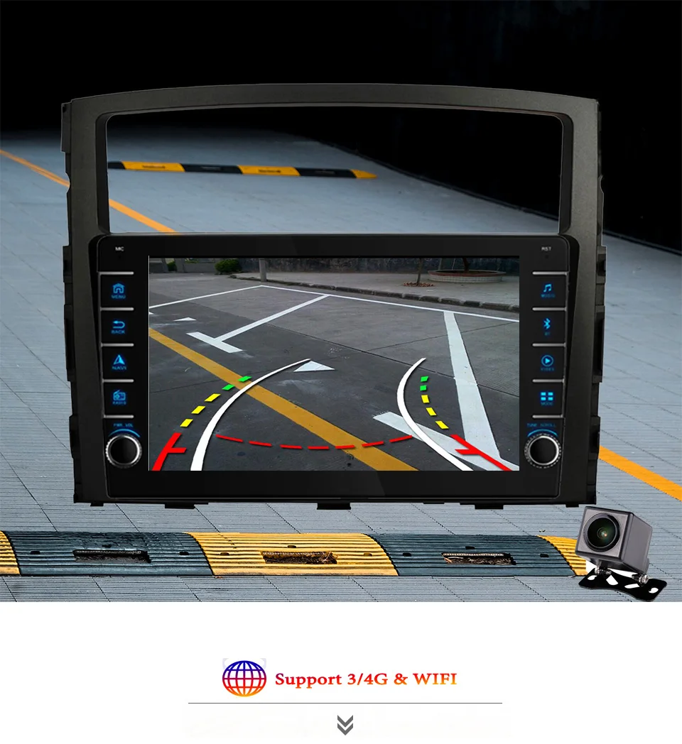 

Multimedia Player For Mitsubishi Pajero 4 2006 2007 2008 - 2014 Auto Car Radio Android 10 Navigation GPS DVD Head Unit Cassette