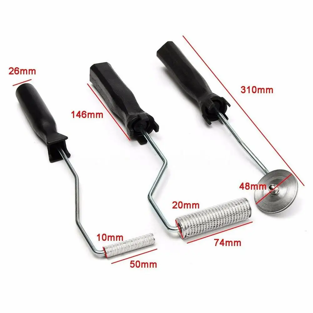 3 шт. Стекловолоконный Ламинирующий пузырьковый ролик для формы полимерная